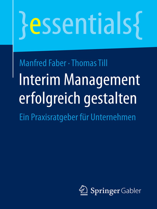 Title details for Interim Management erfolgreich gestalten by Manfred Faber - Available